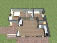 Proiecte casa de lemn plan interior